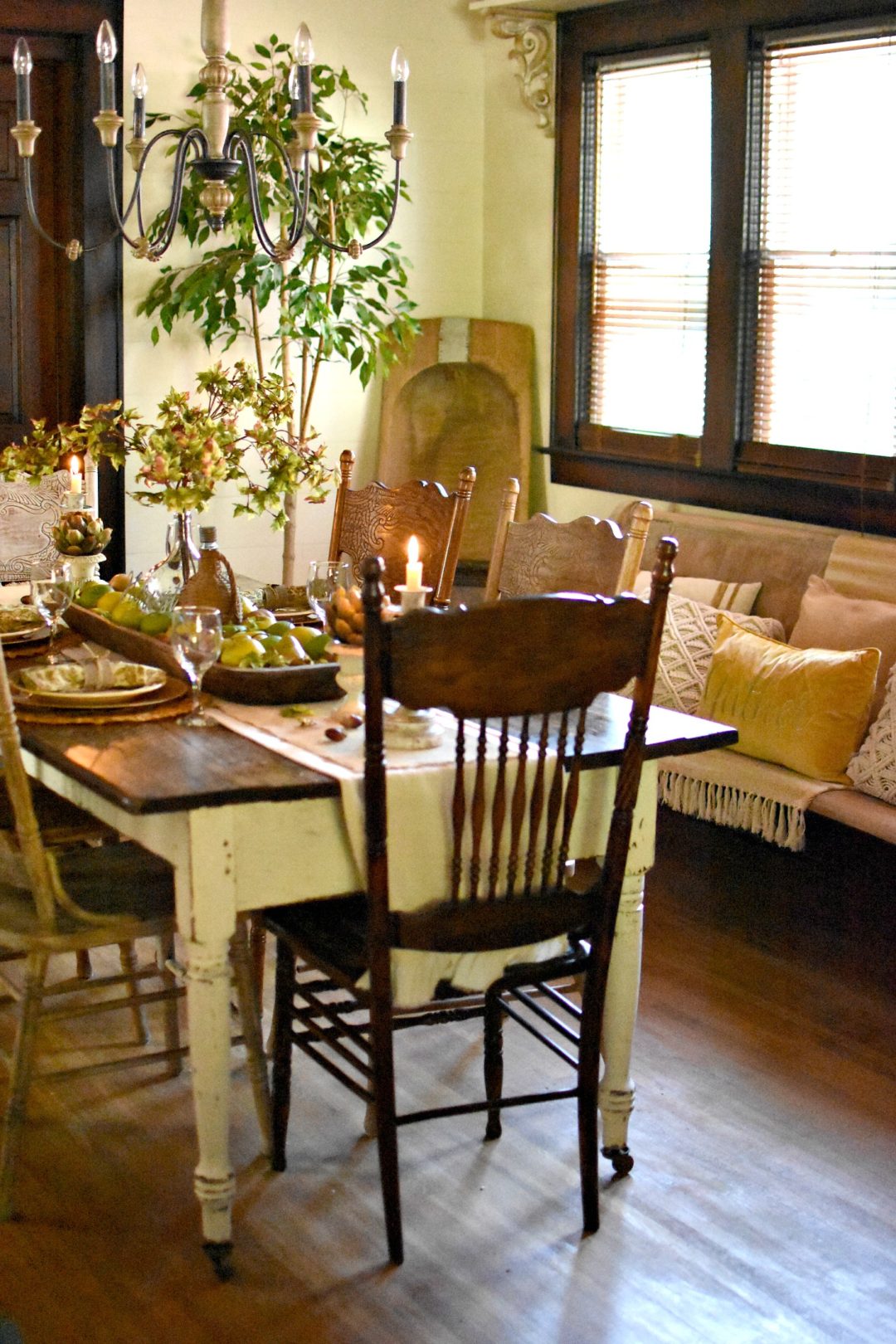 Follow The Yellow Brick Home - Early Fall Tablescape Harvest Fruits ...