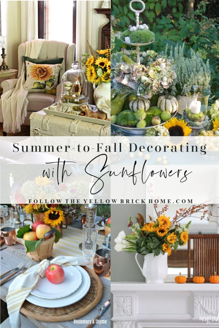 Decorating With Sunflowers - StoneGable