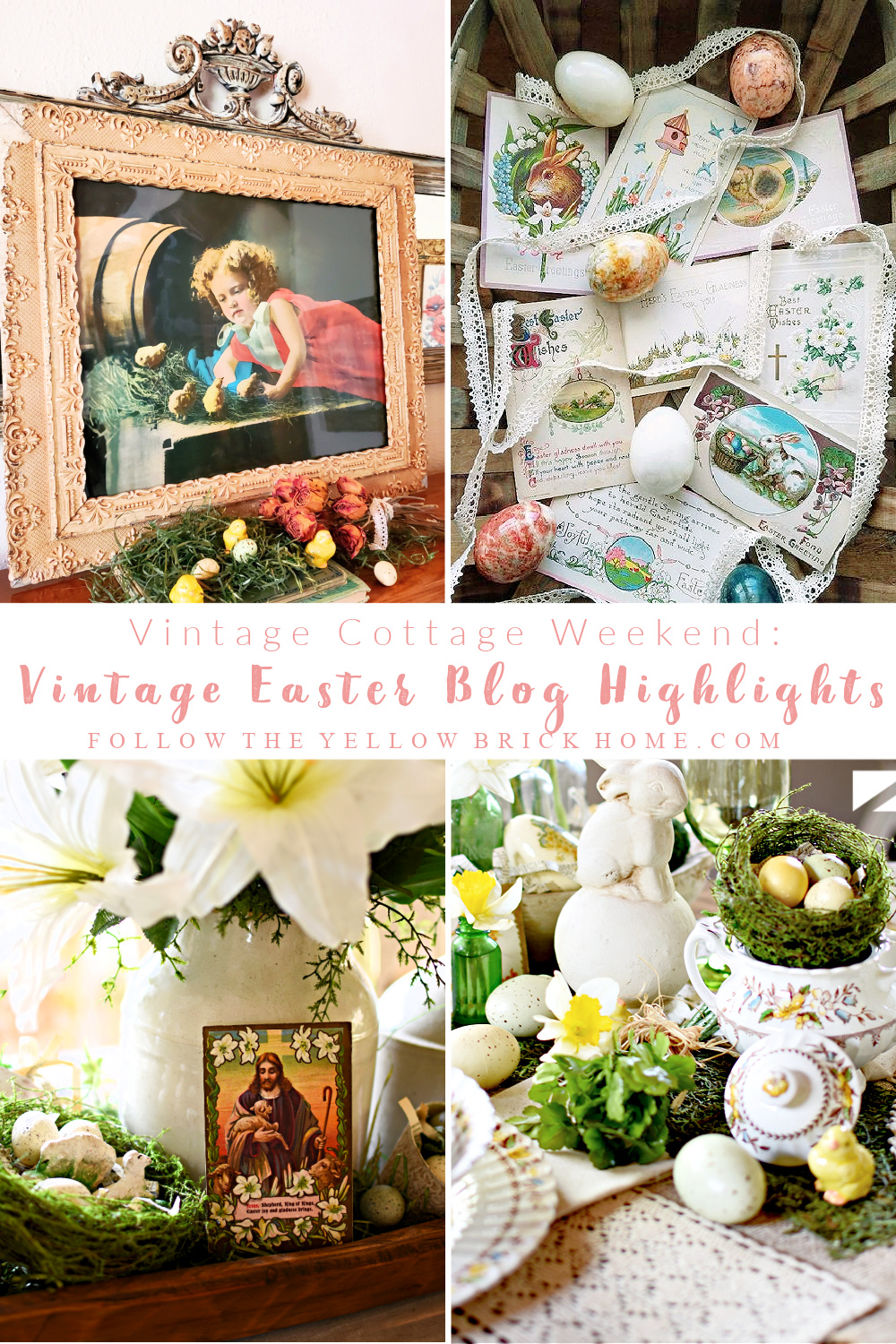 Follow The Yellow Brick Home - Decorating For Easter With Vintage