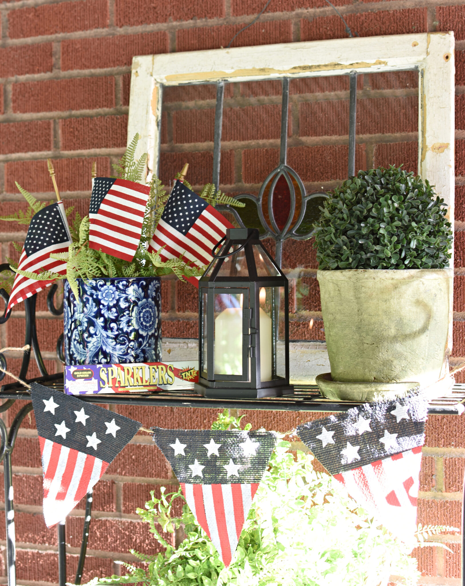 Follow The Yellow Brick Home - Festive Patriotic Porch Decorating Ideas