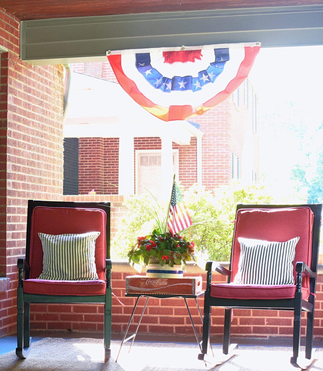 Follow The Yellow Brick Home - Festive Patriotic Porch Decorating Ideas