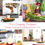 Decorating with cranberry red for Christmas Colonial Fruits Christmas decor
